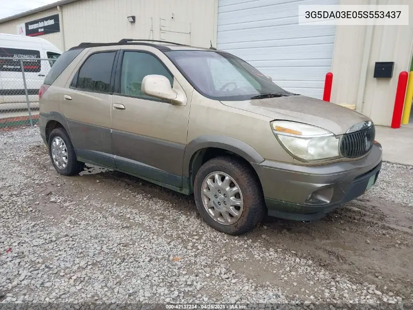 2005 Buick Rendezvous Cx VIN: 3G5DA03E05S553437 Lot: 42137234