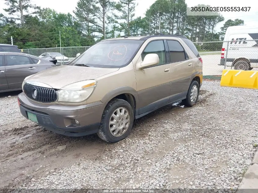 2005 Buick Rendezvous Cx VIN: 3G5DA03E05S553437 Lot: 42137234