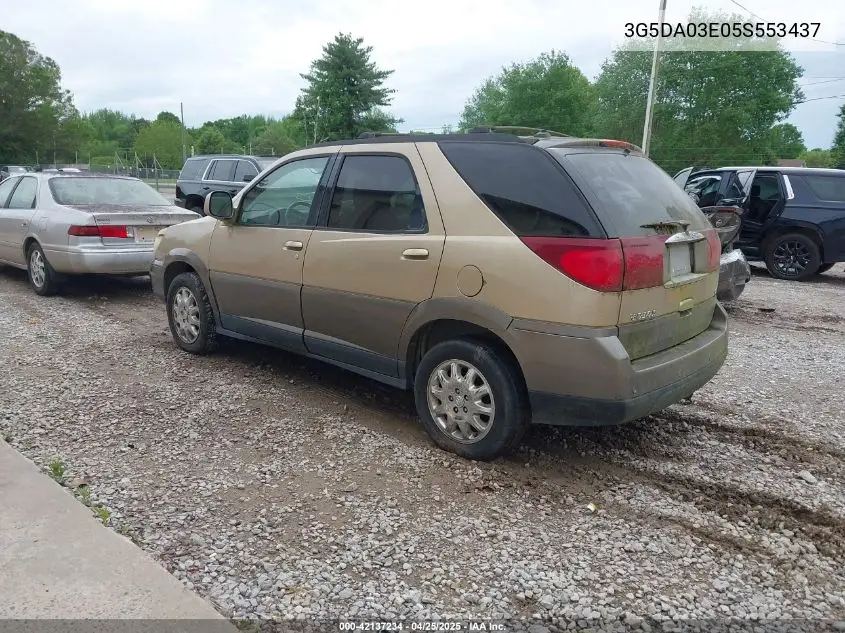 2005 Buick Rendezvous Cx VIN: 3G5DA03E05S553437 Lot: 42137234
