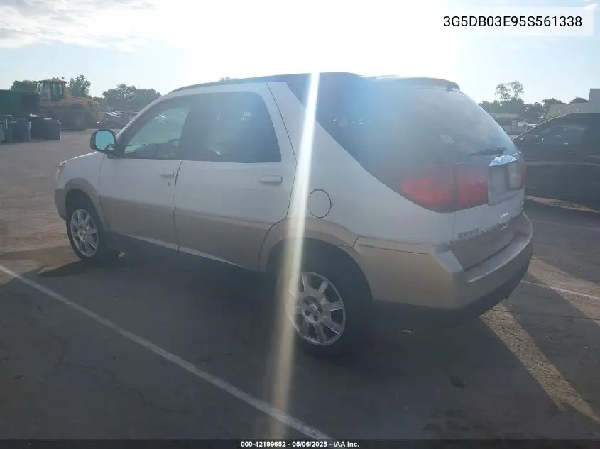 2005 Buick Rendezvous Cx VIN: 3G5DB03E95S561338 Lot: 42199652