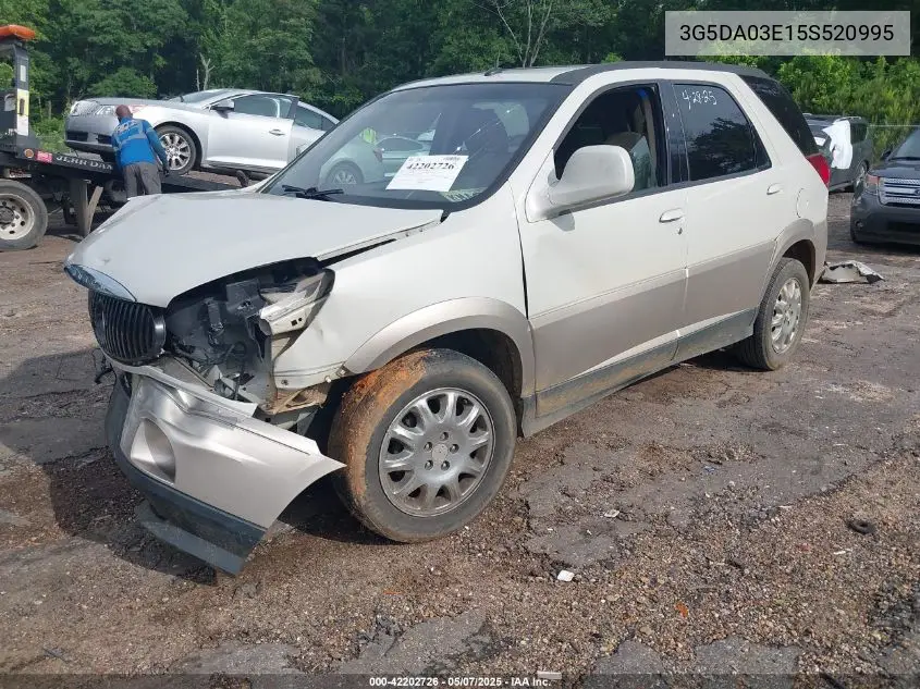 2005 Buick Rendezvous Cx VIN: 3G5DA03E15S520995 Lot: 42202726