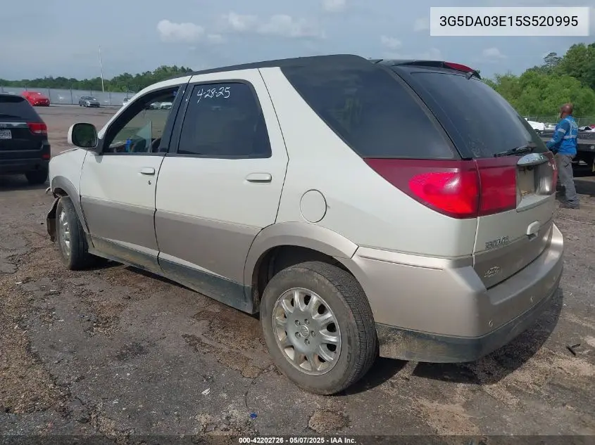2005 Buick Rendezvous Cx VIN: 3G5DA03E15S520995 Lot: 42202726