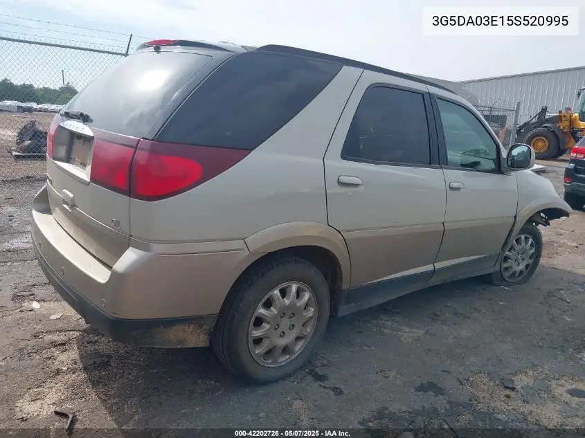 2005 Buick Rendezvous Cx VIN: 3G5DA03E15S520995 Lot: 42202726