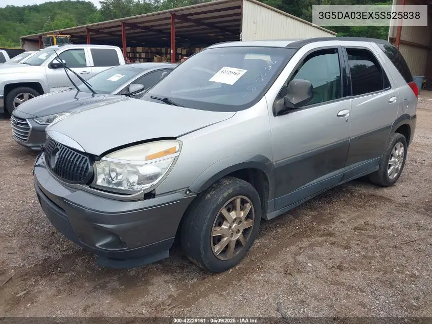 2005 Buick Rendezvous Cx VIN: 3G5DA03EX5S525838 Lot: 42229161