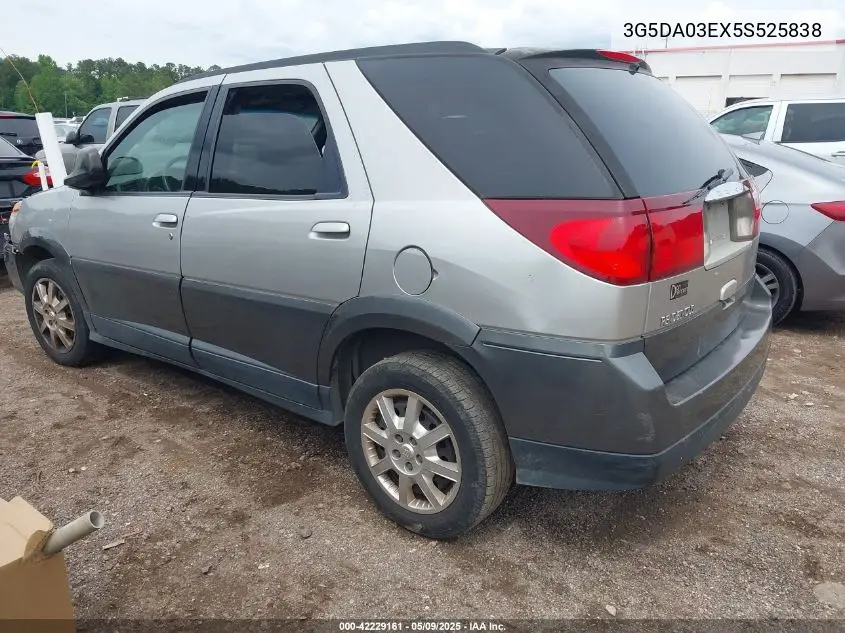 2005 Buick Rendezvous Cx VIN: 3G5DA03EX5S525838 Lot: 42229161