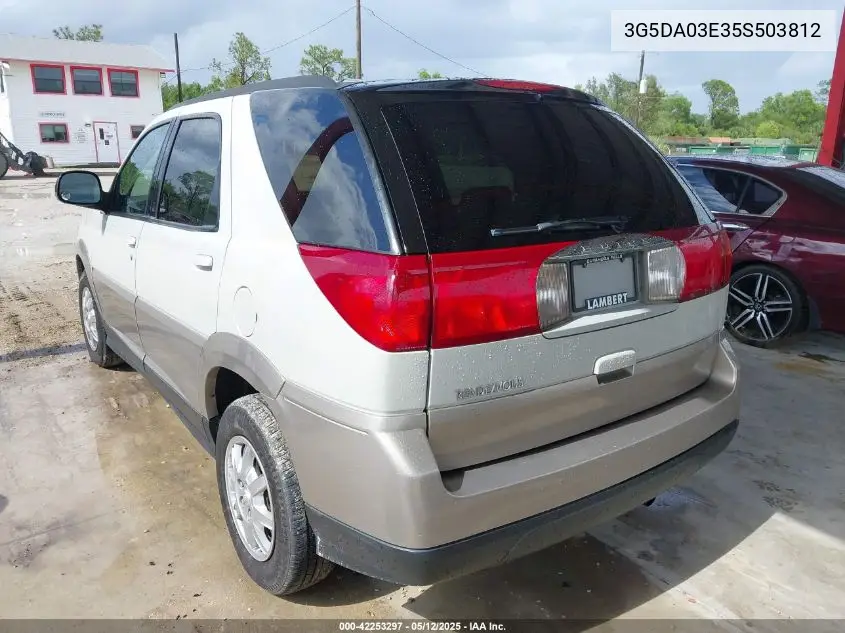 2005 Buick Rendezvous Cx VIN: 3G5DA03E35S503812 Lot: 42253297