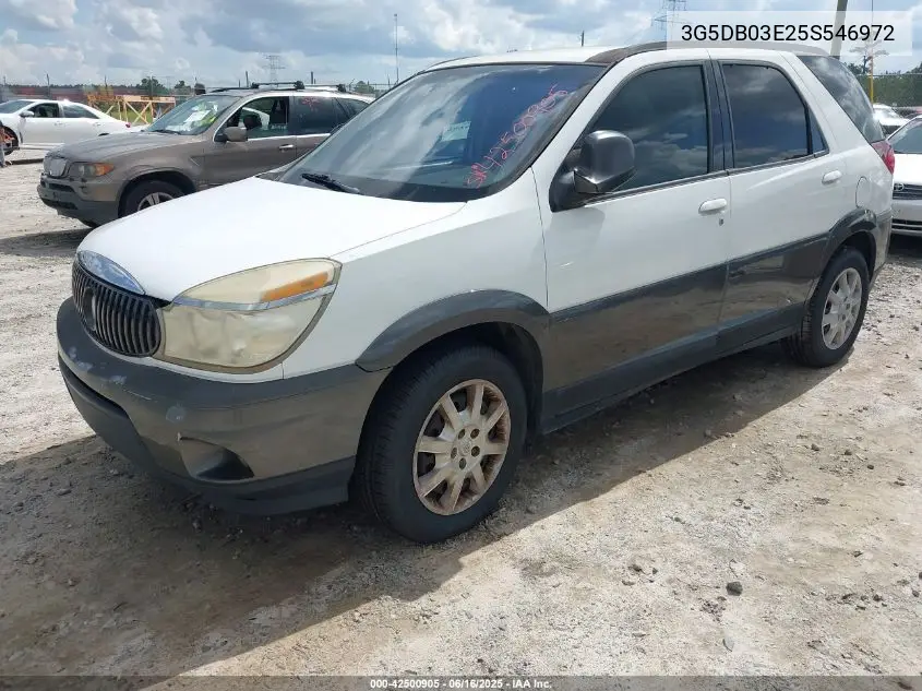 2005 Buick Rendezvous Cx VIN: 3G5DB03E25S546972 Lot: 42500905