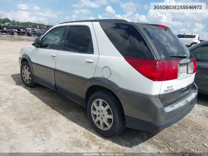 2005 Buick Rendezvous Cx VIN: 3G5DB03E25S546972 Lot: 42500905
