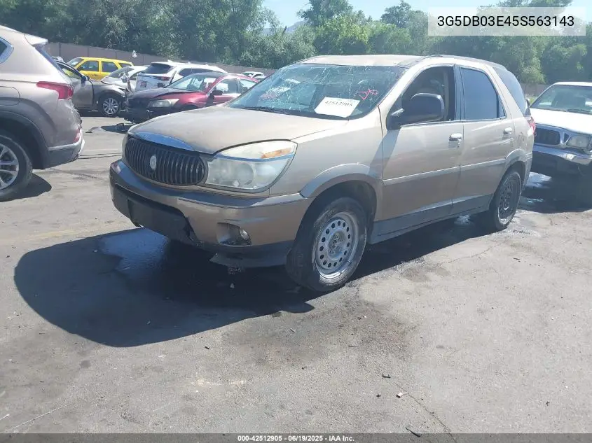 2005 Buick Rendezvous Cx VIN: 3G5DB03E45S563143 Lot: 42512905