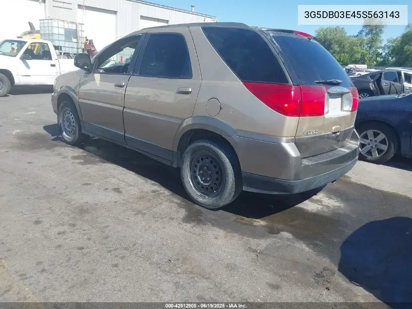 2005 Buick Rendezvous Cx VIN: 3G5DB03E45S563143 Lot: 42512905