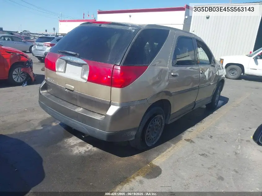 2005 Buick Rendezvous Cx VIN: 3G5DB03E45S563143 Lot: 42512905