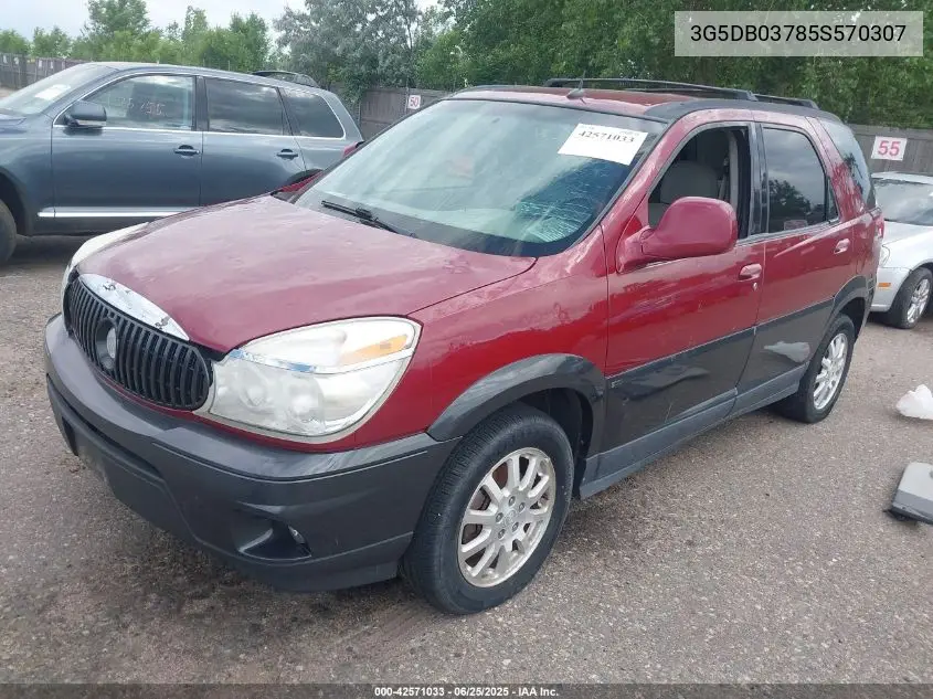 2005 Buick Rendezvous Cx VIN: 3G5DB03785S570307 Lot: 42571033