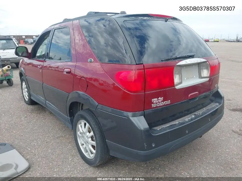 2005 Buick Rendezvous Cx VIN: 3G5DB03785S570307 Lot: 42571033