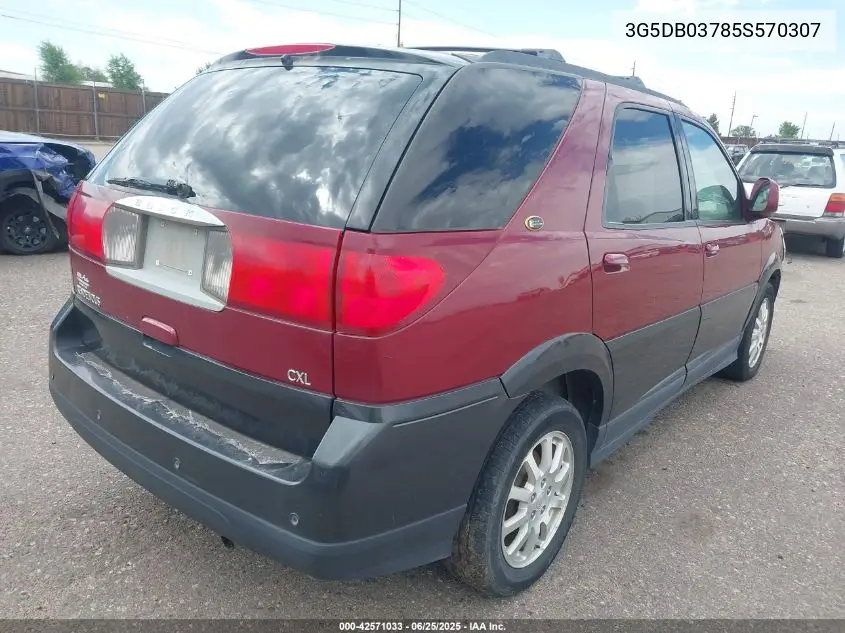 2005 Buick Rendezvous Cx VIN: 3G5DB03785S570307 Lot: 42571033