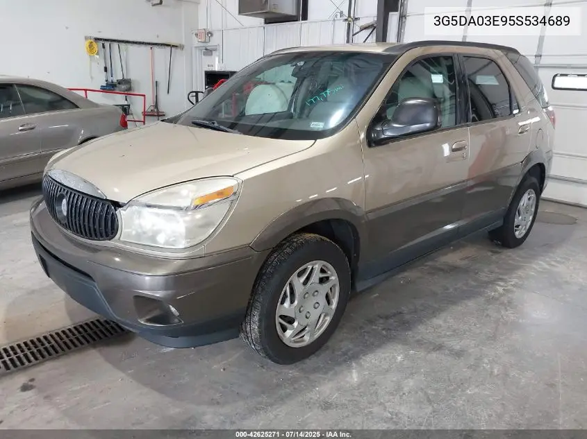 2005 Buick Rendezvous Cx VIN: 3G5DA03E95S534689 Lot: 42625271