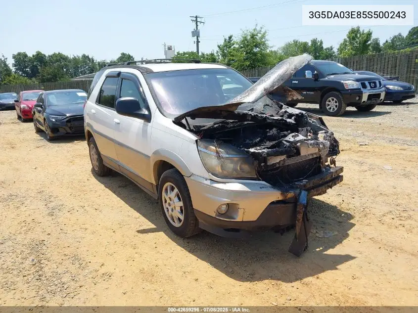 2005 Buick Rendezvous Cx VIN: 3G5DA03E85S500243 Lot: 42659296