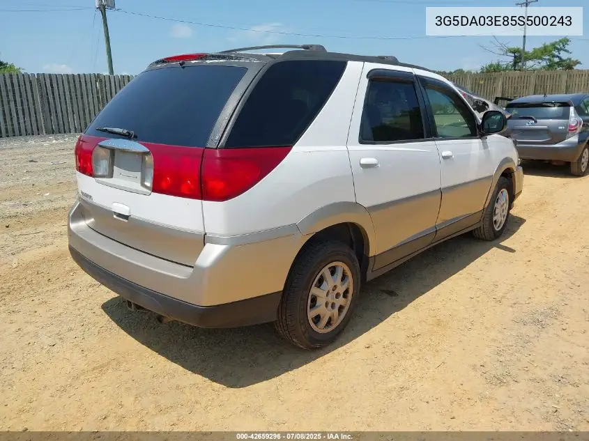 2005 Buick Rendezvous Cx VIN: 3G5DA03E85S500243 Lot: 42659296
