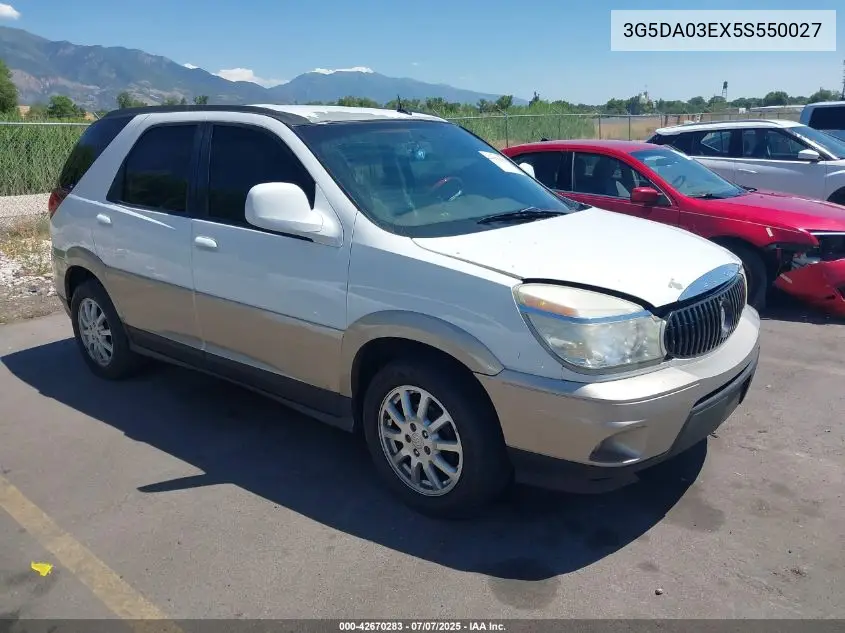 2005 Buick Rendezvous Cx VIN: 3G5DA03EX5S550027 Lot: 42670283