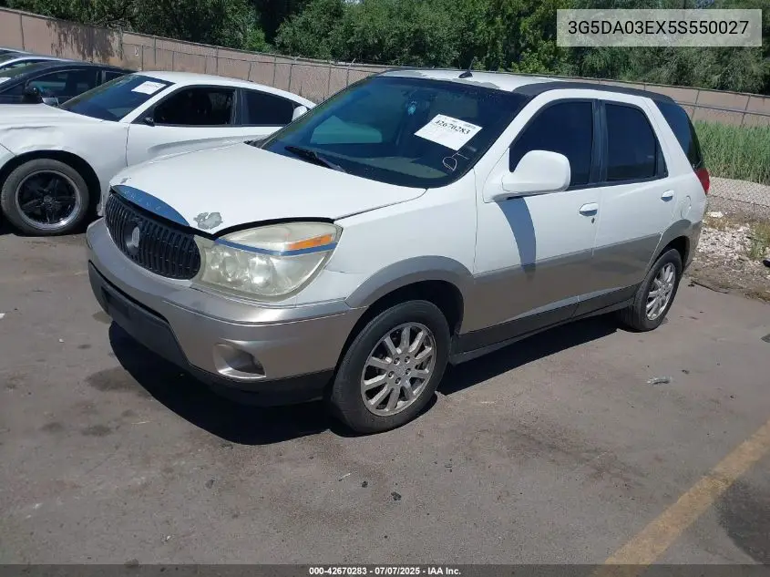 2005 Buick Rendezvous Cx VIN: 3G5DA03EX5S550027 Lot: 42670283