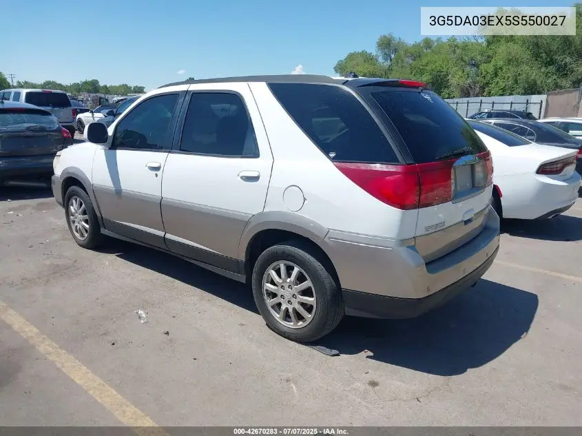 2005 Buick Rendezvous Cx VIN: 3G5DA03EX5S550027 Lot: 42670283