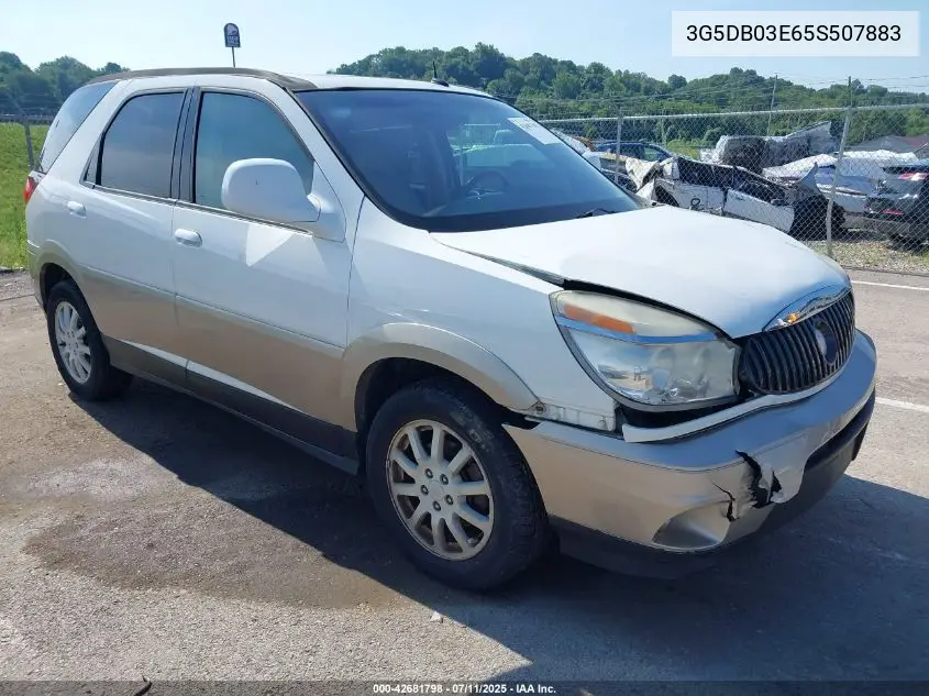 2005 Buick Rendezvous Cx VIN: 3G5DB03E65S507883 Lot: 42681798