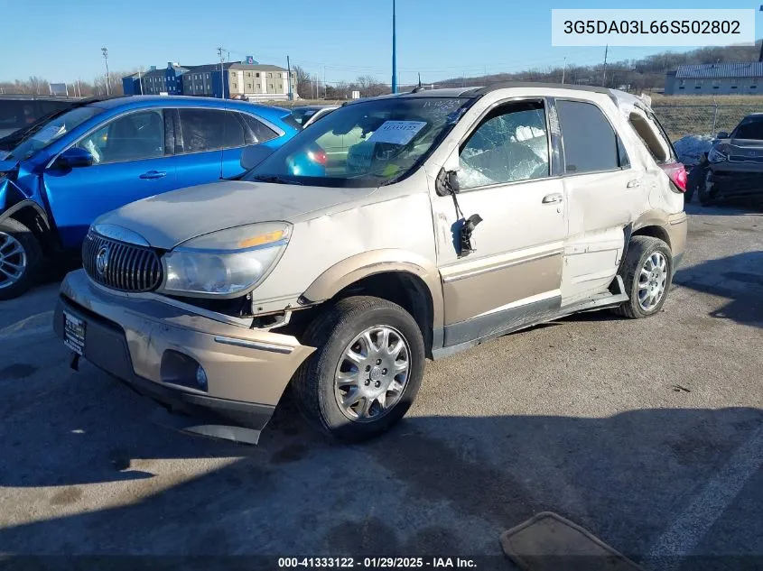 2006 Buick Rendezvous Cx VIN: 3G5DA03L66S502802 Lot: 41333122
