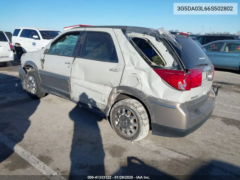 2006 Buick Rendezvous Cx VIN: 3G5DA03L66S502802 Lot: 41333122