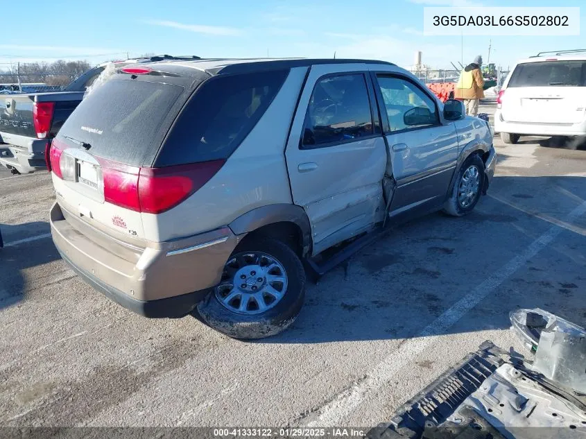 2006 Buick Rendezvous Cx VIN: 3G5DA03L66S502802 Lot: 41333122