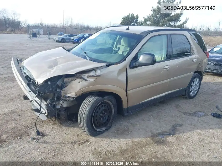 2006 Buick Rendezvous Cx VIN: 3G5DA03L56S577149 Lot: 41498418