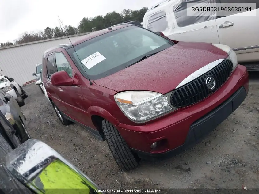 2006 Buick Rendezvous Cx VIN: 3G5DB03L96S635194 Lot: 41527704