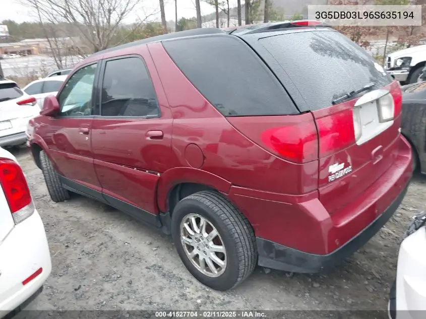 2006 Buick Rendezvous Cx VIN: 3G5DB03L96S635194 Lot: 41527704