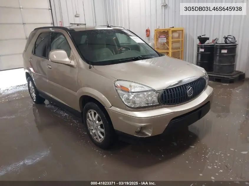 2006 Buick Rendezvous Cx VIN: 3G5DB03L46S645938 Lot: 41823371