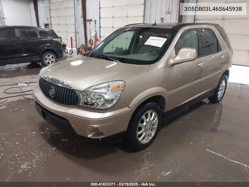 2006 Buick Rendezvous Cx VIN: 3G5DB03L46S645938 Lot: 41823371