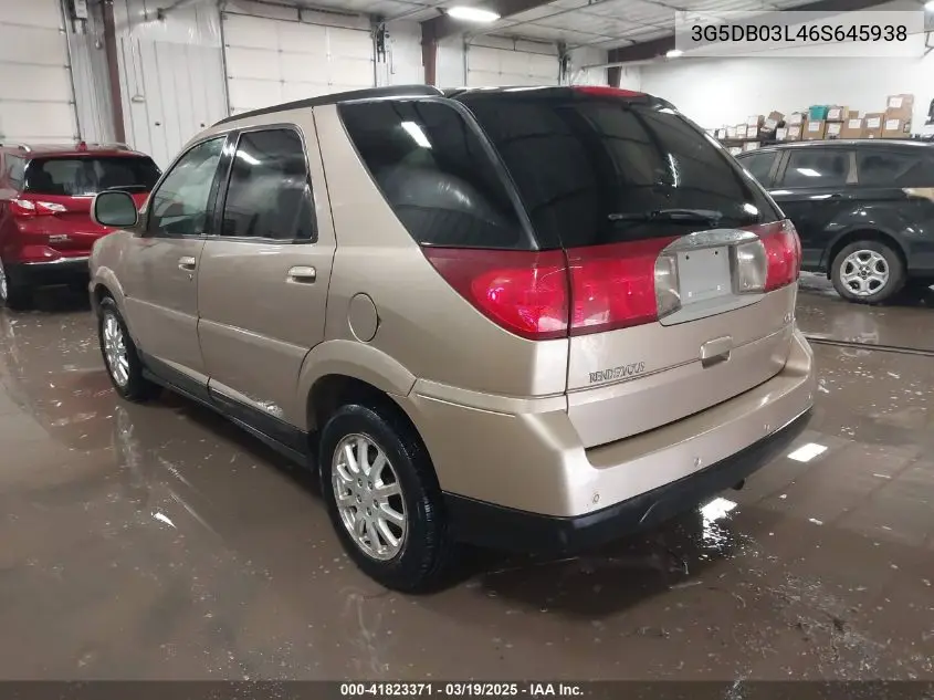 2006 Buick Rendezvous Cx VIN: 3G5DB03L46S645938 Lot: 41823371