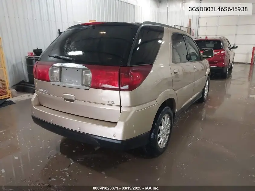 2006 Buick Rendezvous Cx VIN: 3G5DB03L46S645938 Lot: 41823371