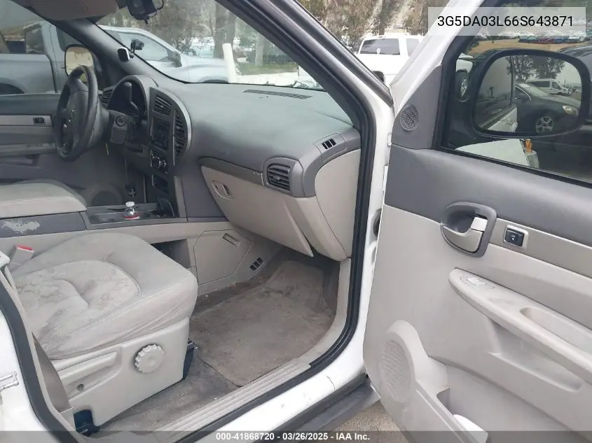 2006 Buick Rendezvous Cx VIN: 3G5DA03L66S643871 Lot: 41868720