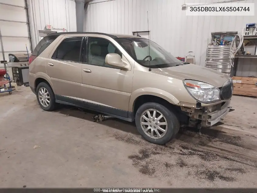 2006 Buick Rendezvous Cx VIN: 3G5DB03LX6S504744 Lot: 41925787