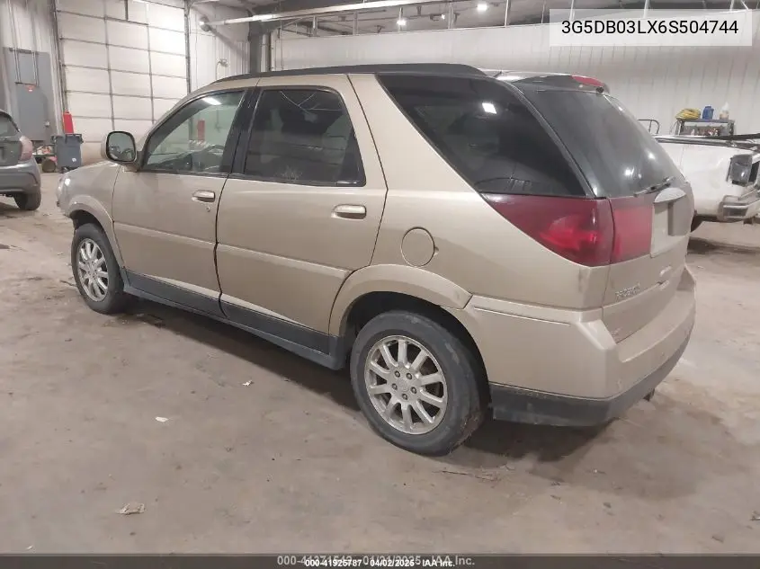 2006 Buick Rendezvous Cx VIN: 3G5DB03LX6S504744 Lot: 41925787