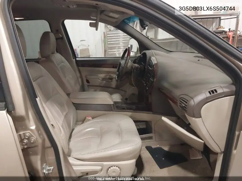 2006 Buick Rendezvous Cx VIN: 3G5DB03LX6S504744 Lot: 41925787