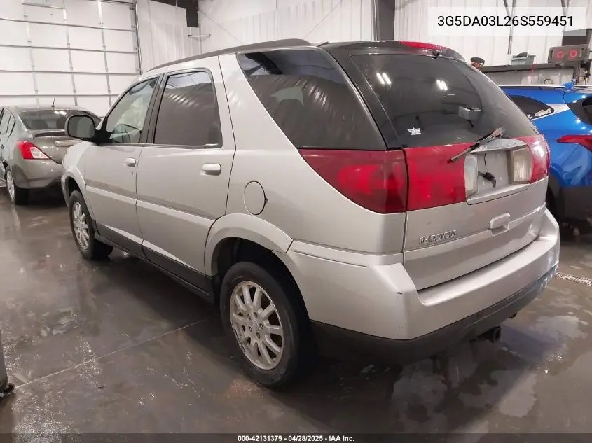 2006 Buick Rendezvous Cx VIN: 3G5DA03L26S559451 Lot: 42131379