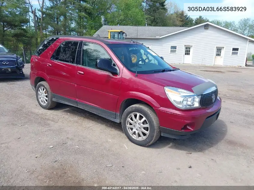 2006 Buick Rendezvous Cx VIN: 3G5DA03L66S583929 Lot: 42142317