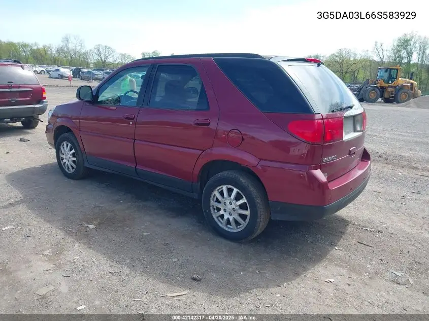 2006 Buick Rendezvous Cx VIN: 3G5DA03L66S583929 Lot: 42142317