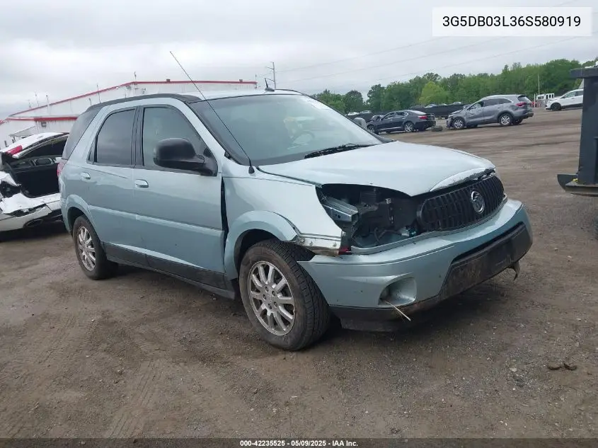 2006 Buick Rendezvous Cx VIN: 3G5DB03L36S580919 Lot: 42235525
