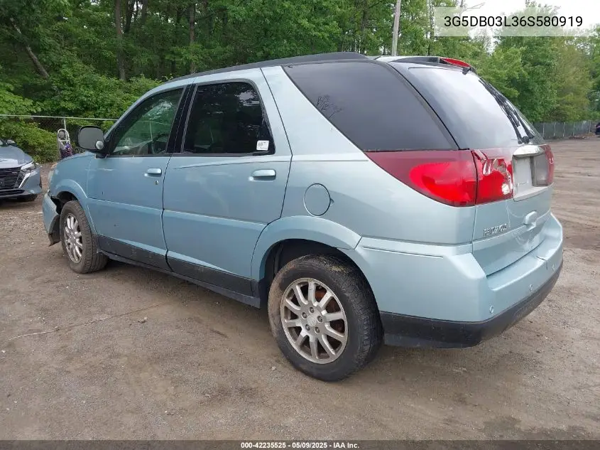 2006 Buick Rendezvous Cx VIN: 3G5DB03L36S580919 Lot: 42235525