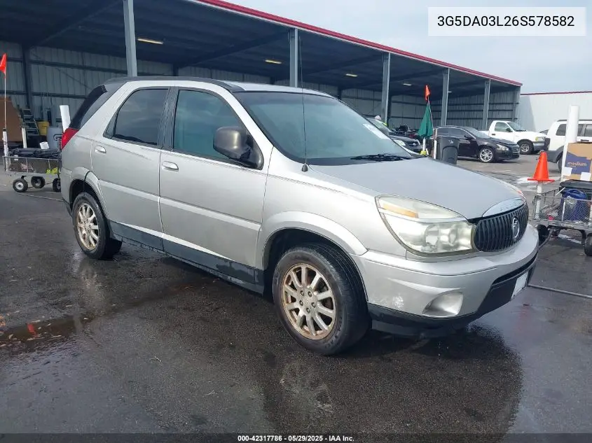 2006 Buick Rendezvous Cx VIN: 3G5DA03L26S578582 Lot: 42317786