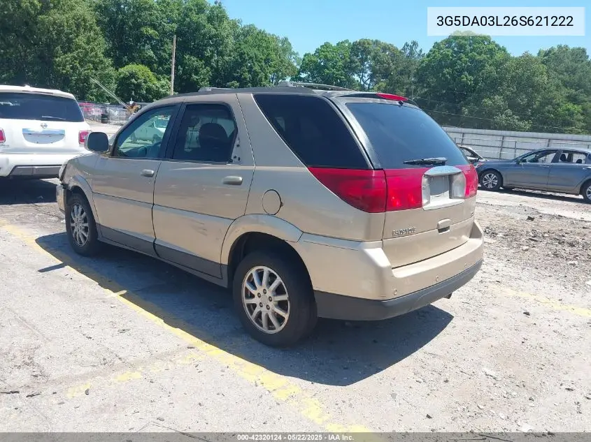 2006 Buick Rendezvous Cx VIN: 3G5DA03L26S621222 Lot: 42320124