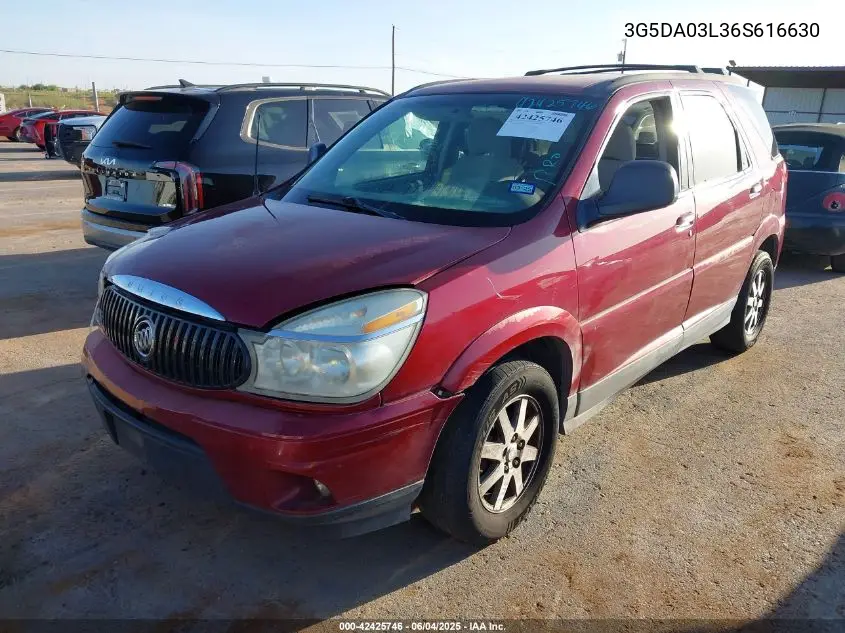 2006 Buick Rendezvous Cx VIN: 3G5DA03L36S616630 Lot: 42425746