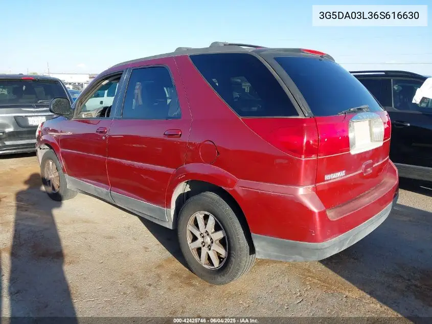 2006 Buick Rendezvous Cx VIN: 3G5DA03L36S616630 Lot: 42425746