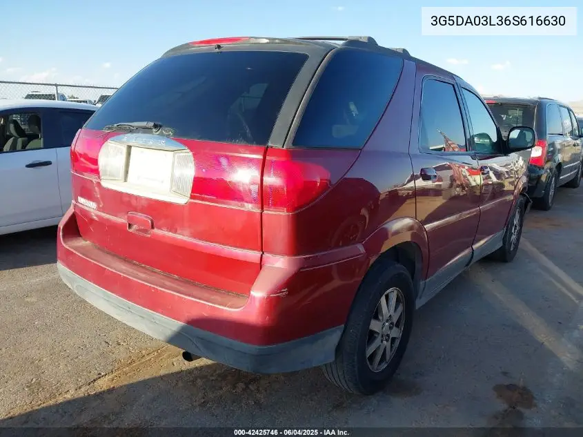 2006 Buick Rendezvous Cx VIN: 3G5DA03L36S616630 Lot: 42425746
