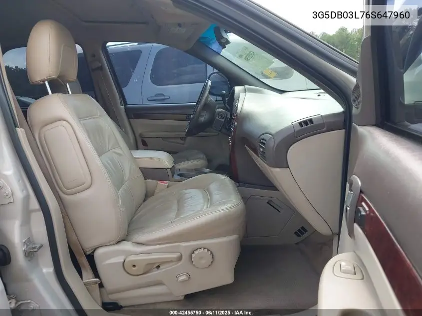 2006 Buick Rendezvous Cx VIN: 3G5DB03L76S647960 Lot: 42455750